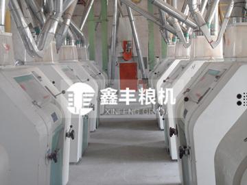 安徽靈璧100噸面粉機(jī)安裝案例