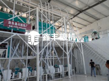 山西晉城60噸面粉機(jī)安裝案例